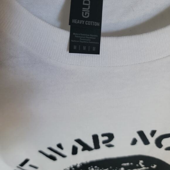 Fight War Not Wars t shirt size medium white - Picture 2 of 2
